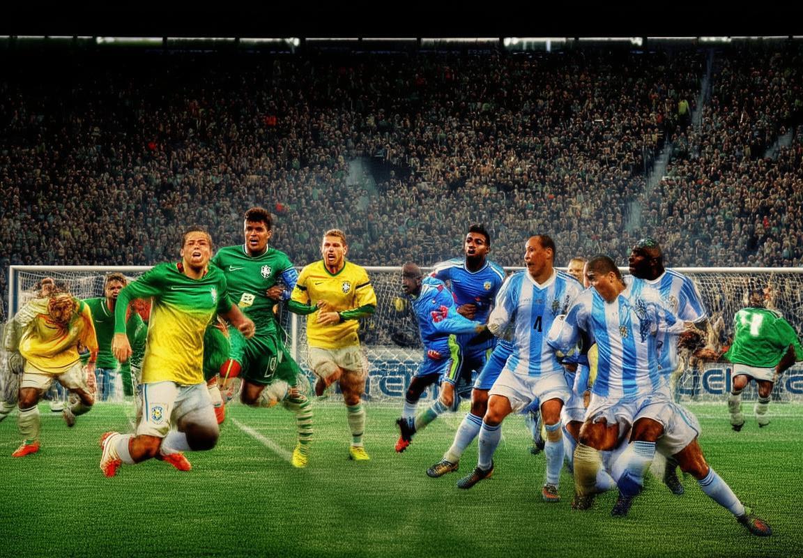 巴西阿根廷足球对决：百年恩怨，南美足球盛宴解析